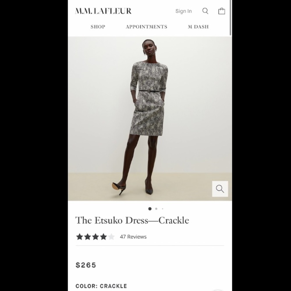 MM LaFleur- Estuko Crackle Dress BRAND NEW